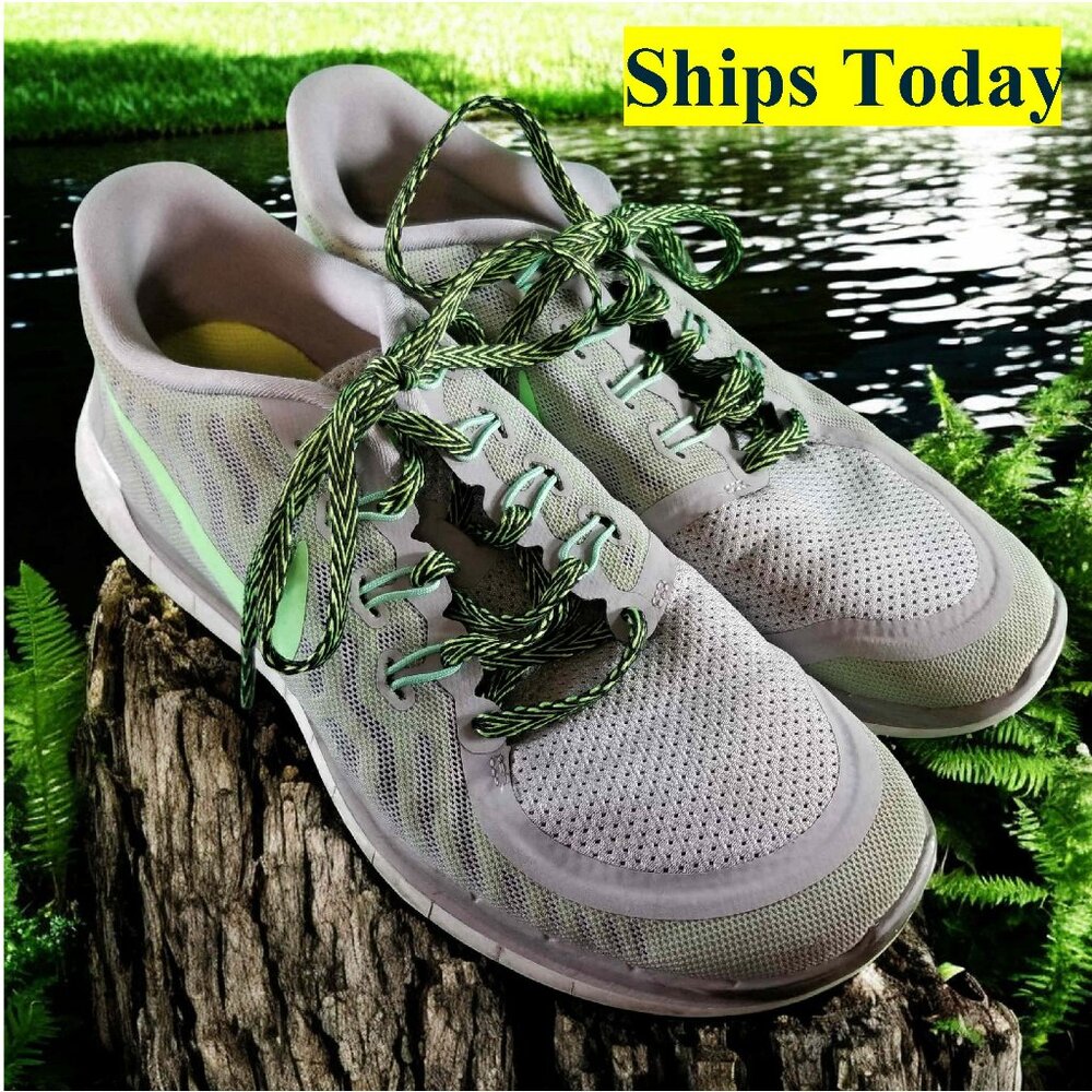 Nike Free 5.0 724383-013 Men's Size 7.5 Gray Athletic Running Shoes 11527